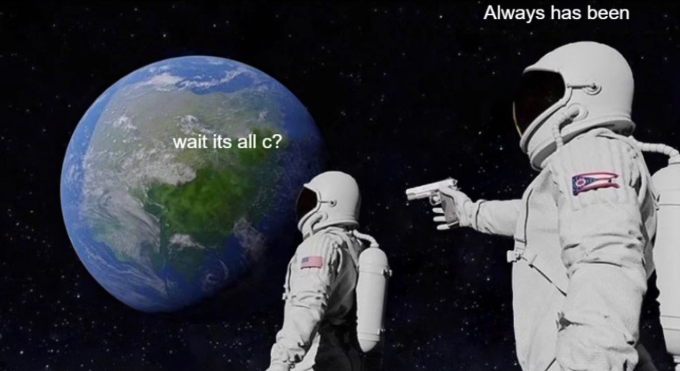 It’s all C